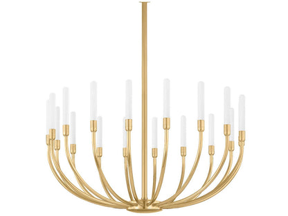 Corbett Lighting 18-Light Amalthea Chandelier in Vintage Brass