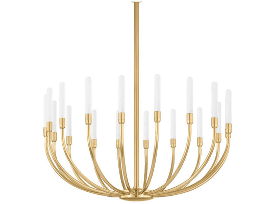 Corbett Lighting 18-Light Amalthea Chandelier in Vintage Brass