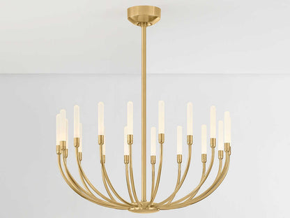 Corbett Lighting 18-Light Amalthea Chandelier in Vintage Brass