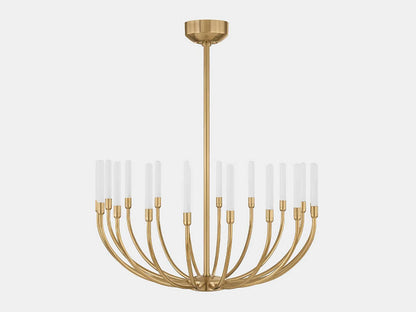 Corbett Lighting 18-Light Amalthea Chandelier in Vintage Brass