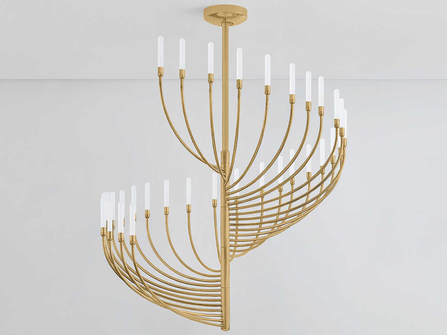 Corbett Lighting Amalthea 32-Light LED Chandelier in Vintage Brass