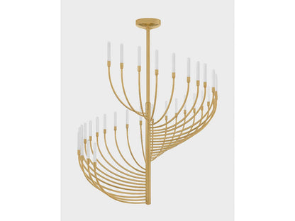 Corbett Lighting Amalthea 32-Light LED Chandelier in Vintage Brass