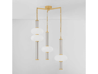 Corbett Lighting Corbin 3-Light LED Chandelier in Vintage Brass