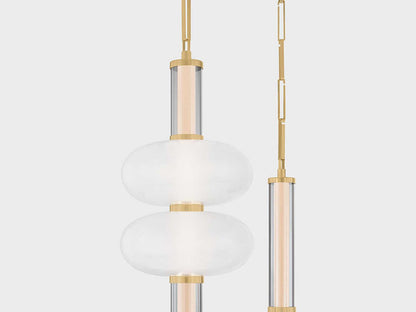 Corbett Lighting Corbin 3-Light LED Chandelier in Vintage Brass