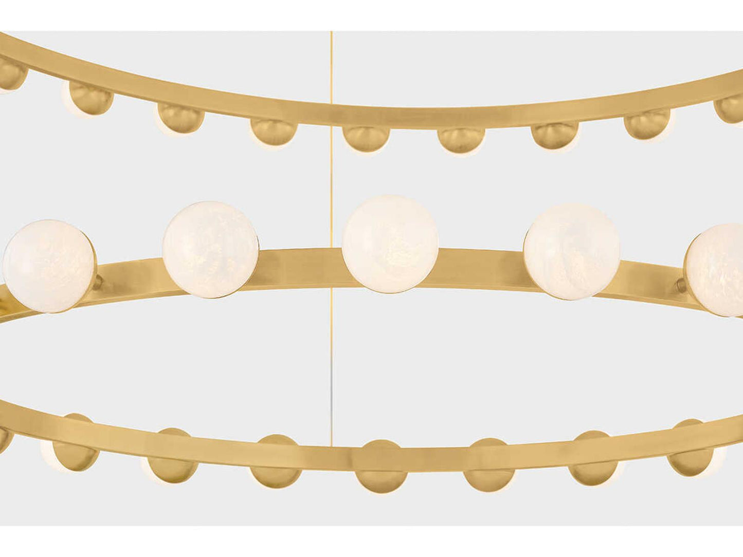 Corbett Lighting 57-Light Linus LED Chandelier in Vintage Brass