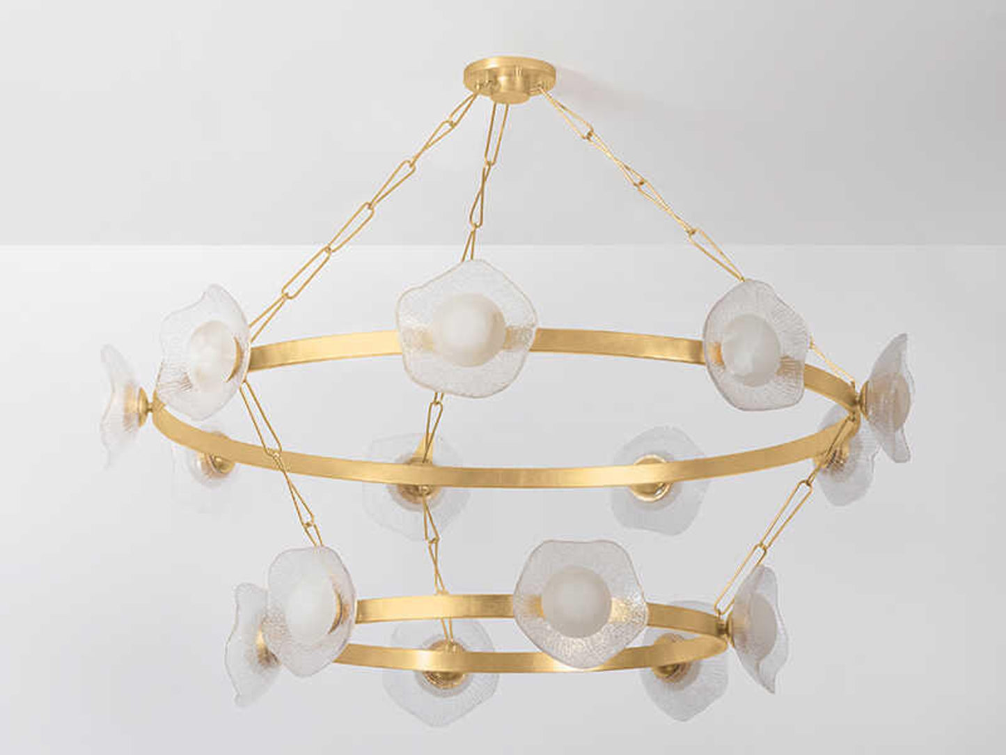 Corbett Lighting 15-Light Almandine LED Chandelier in Vintage Gold Leaf