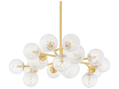 Corbett Lighting 15-Light Glasgow Chandelier Vintage Polished Brass