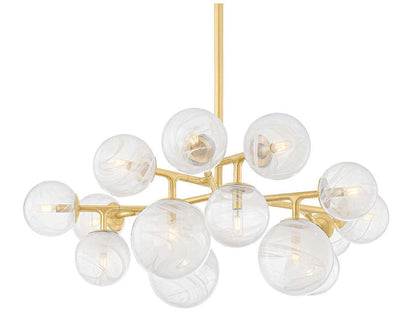Corbett Lighting 15-Light Glasgow Chandelier Vintage Polished Brass