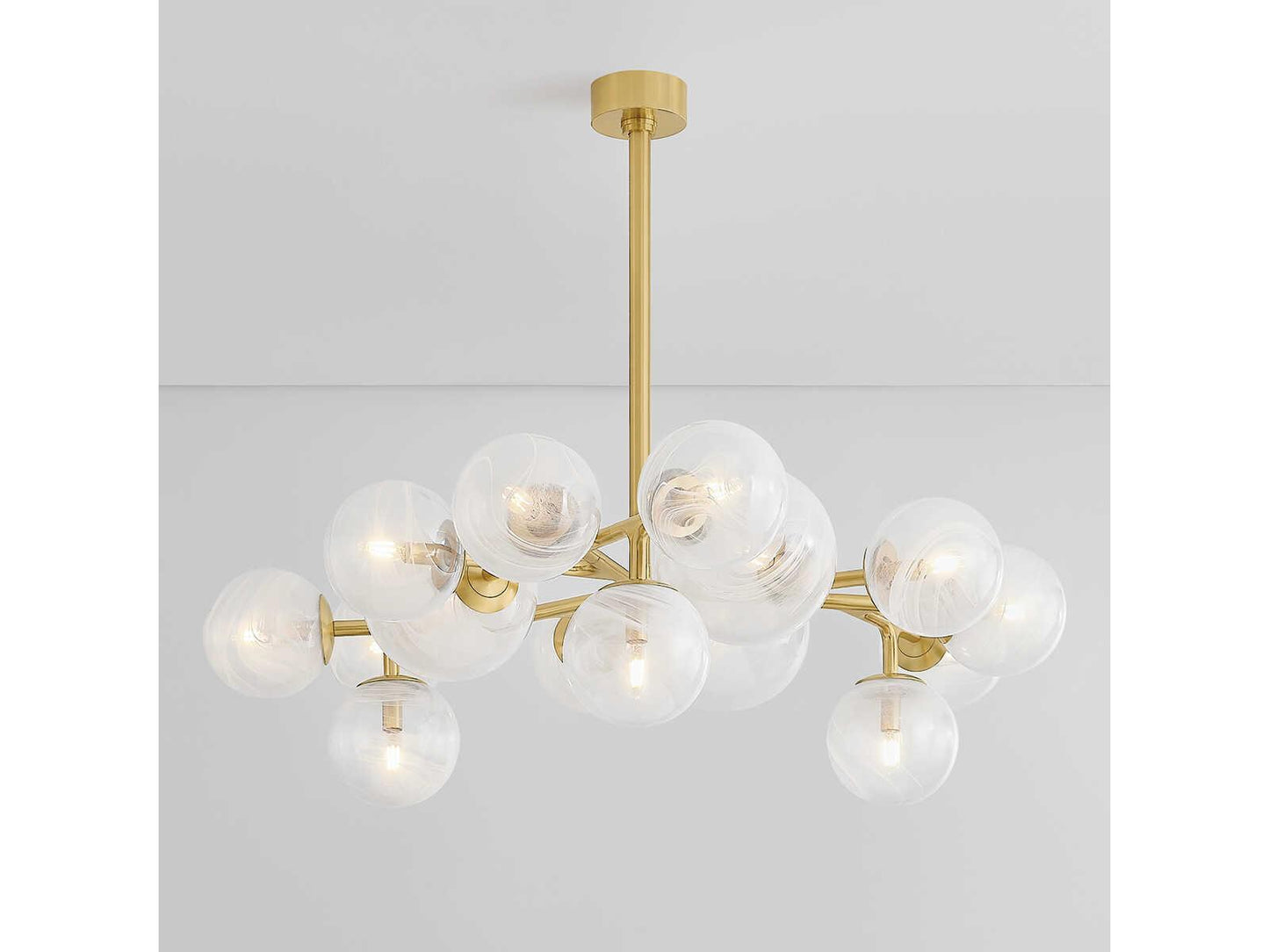 Corbett Lighting 15-Light Glasgow Chandelier Vintage Polished Brass