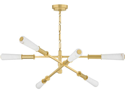 Corbett Lighting Dashiell 6-Light LED Chandelier in Vintage Polished Brass