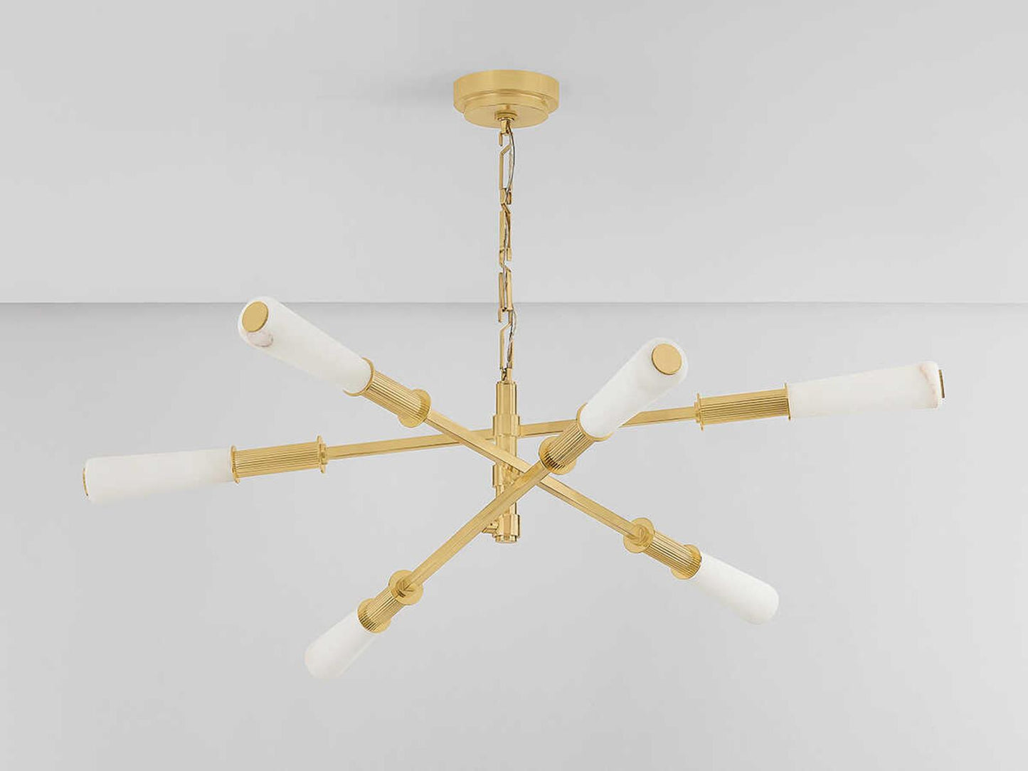 Corbett Lighting Dashiell 6-Light LED Chandelier in Vintage Polished Brass