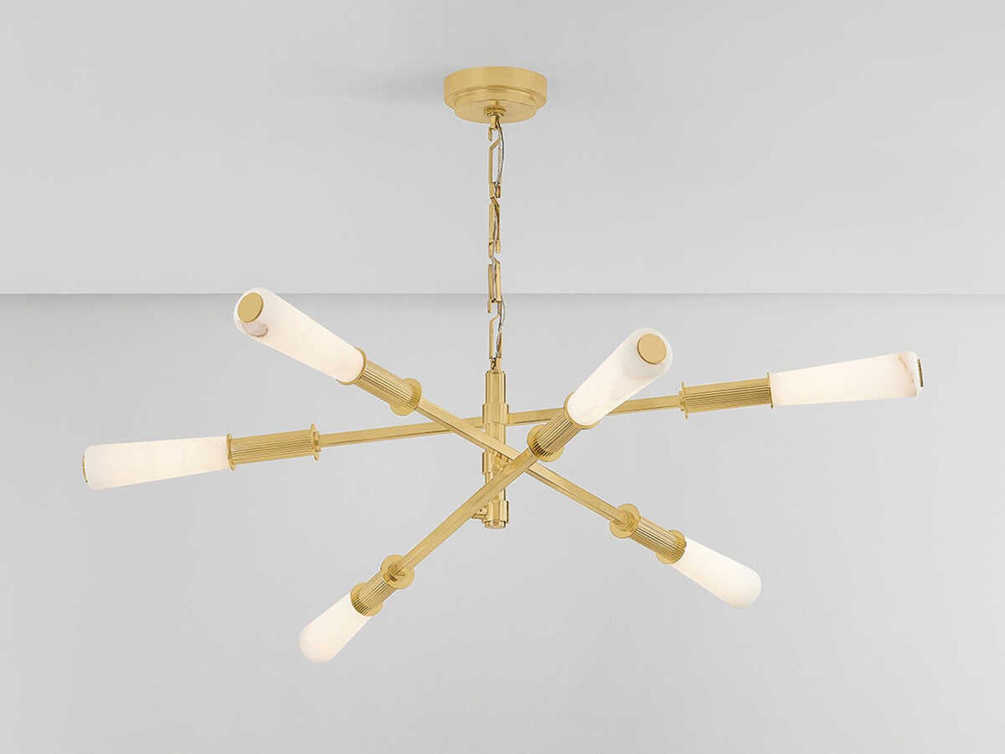 Corbett Lighting Dashiell 6-Light LED Chandelier in Vintage Polished Brass