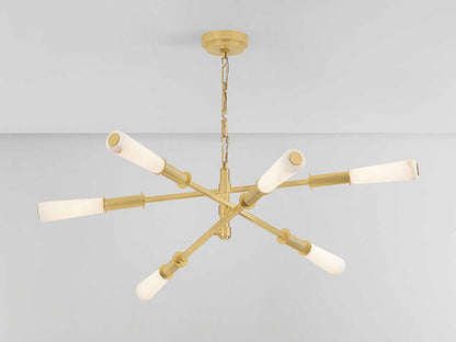 Corbett Lighting Dashiell 6-Light LED Chandelier in Vintage Polished Brass