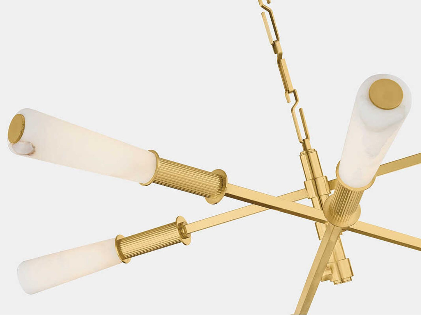 Corbett Lighting Dashiell 6-Light LED Chandelier in Vintage Polished Brass