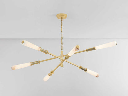 Corbett Lighting Dashiell 60-Inch LED Chandelier in Vintage Polished Brass