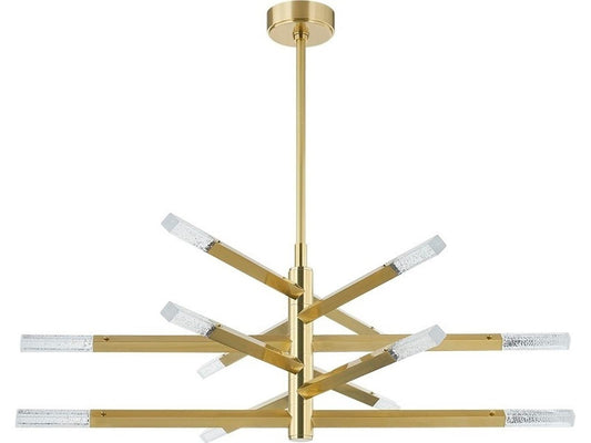 Corbett Lighting 12-Light Strasbourg LED Chandelier in Vintage Brass
