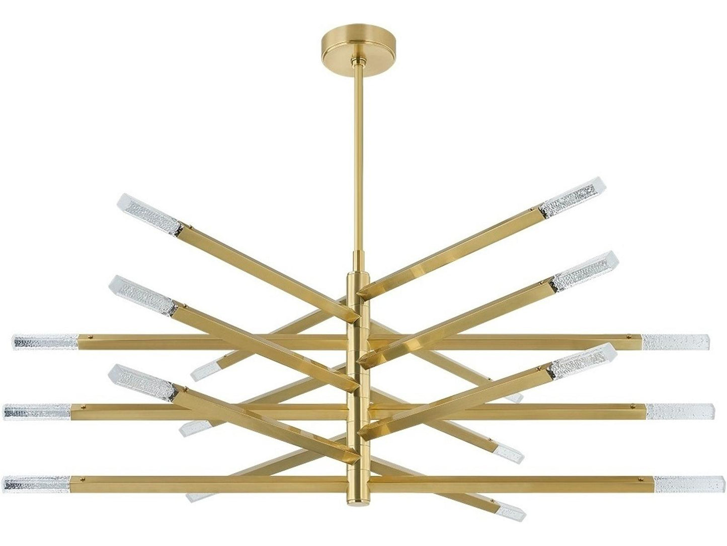 Corbett Lighting Strasbourg 18-Light LED Chandelier in Vintage Brass