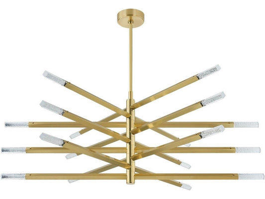 Corbett Lighting Strasbourg 18-Light LED Chandelier in Vintage Brass