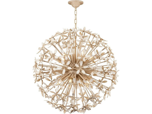 Corbett Lighting Corfu 10-Light Sputnik Chandelier with Ivory Coco Shells