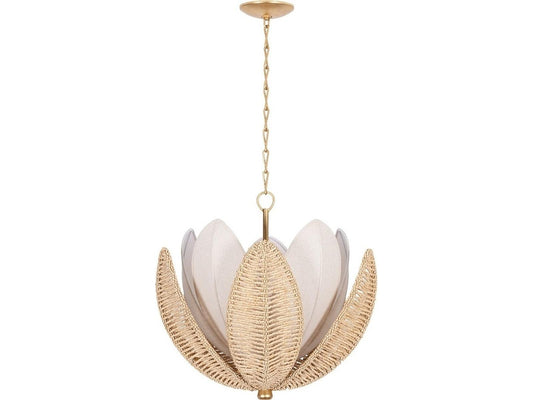 Corbett Lighting 5-Light Costa Brava Chandelier in Vintage Gold Leaf