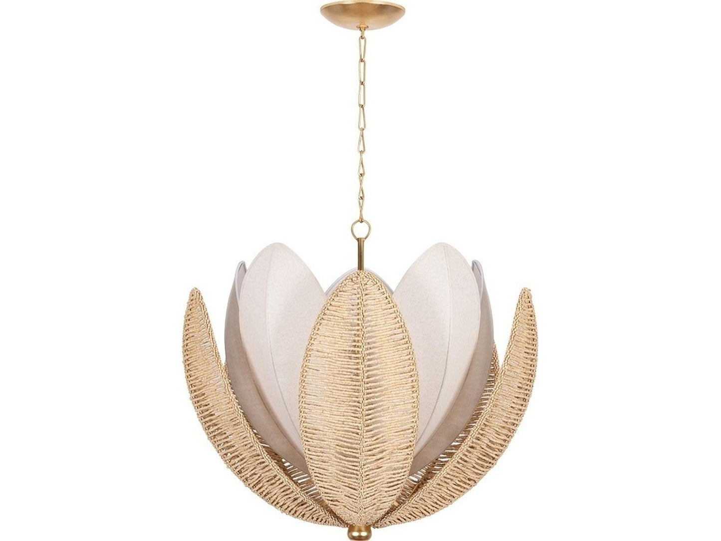 Corbett Lighting 10-Light Costa Brava Chandelier in Vintage Gold Leaf