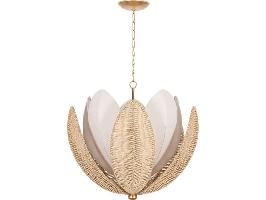 Corbett Lighting 10-Light Costa Brava Chandelier in Vintage Gold Leaf