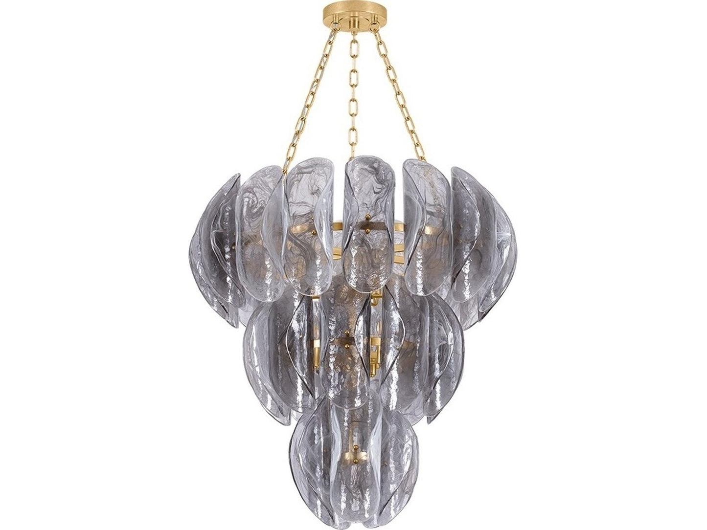 Corbett Lighting 10-Light Anatase Chandelier in Vintage Gold Leaf