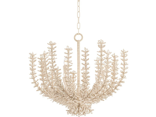 Corbett Lighting Pedrillo 6-Light Cream Plaster Off White Chandelier