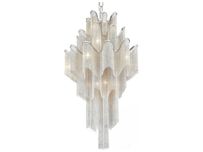 CWI Lighting Daisy 17-Light Down Chandelier in Chrome