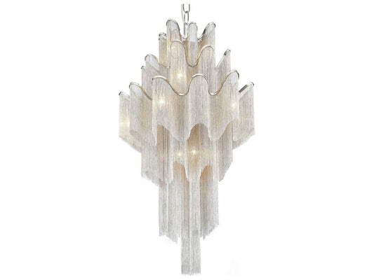 CWI Lighting Daisy 17-Light Down Chandelier in Chrome