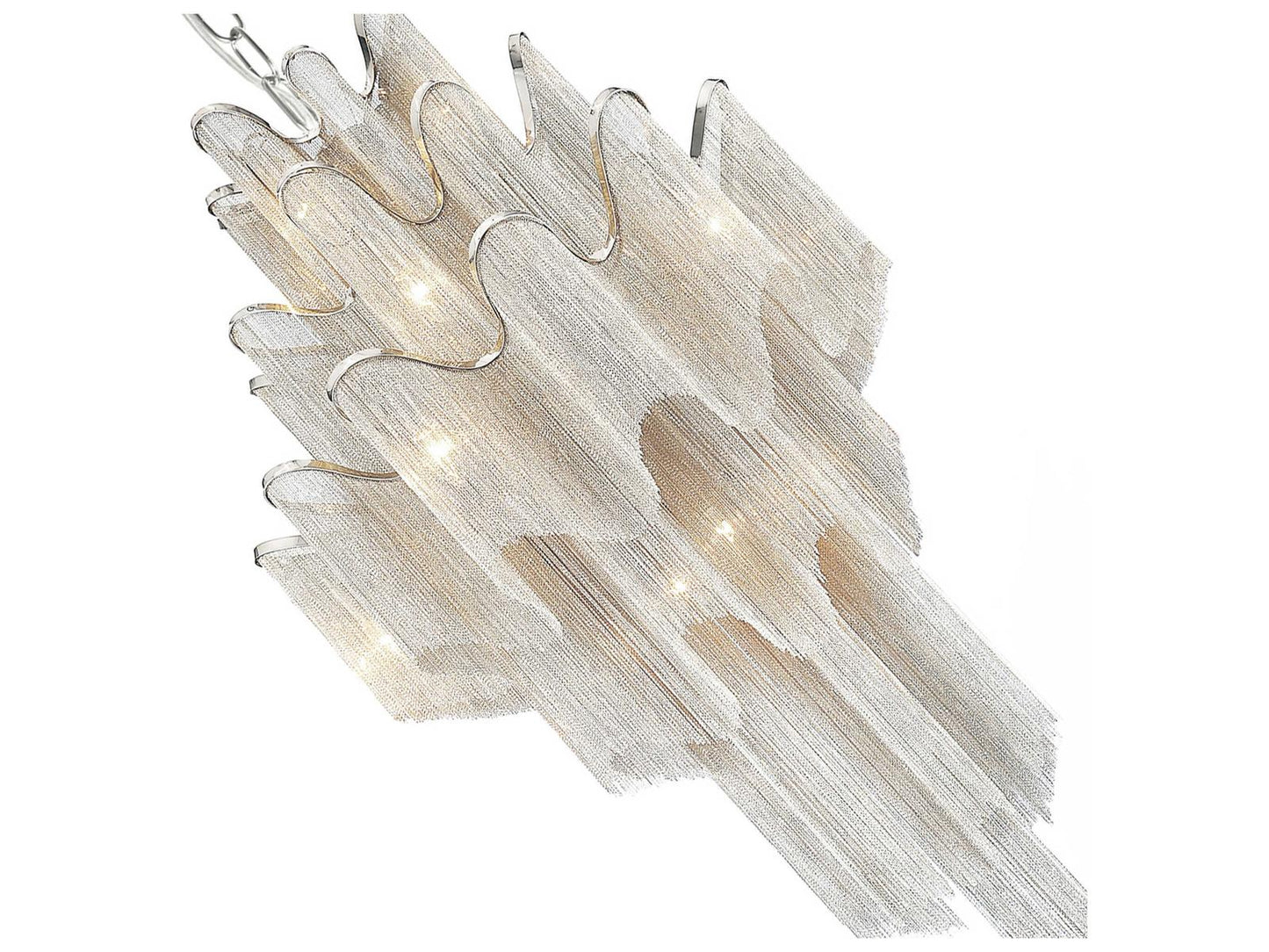CWI Lighting Daisy 17-Light Down Chandelier in Chrome