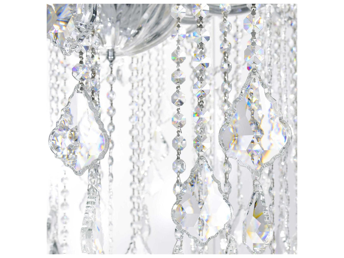 CWI Lighting 49-Light Maria Theresa Chandelier with Clear Crystal and Chrome Finish
