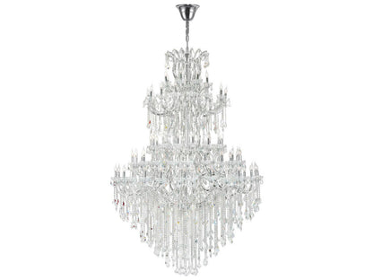 CWI Lighting 84-Light Maria Theresa Chandelier in Chrome with Clear Crystal