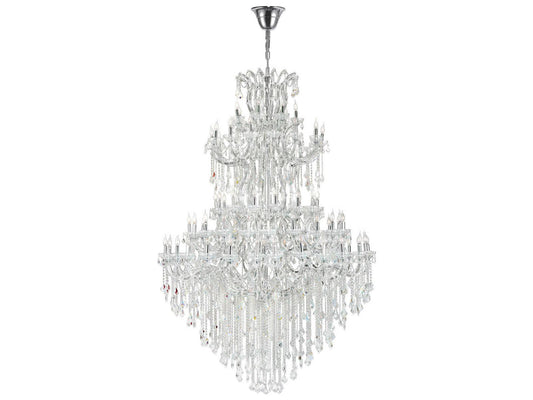 CWI Lighting 84-Light Maria Theresa Chandelier in Chrome with Clear Crystal