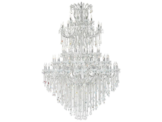 CWI Lighting 84-Light Maria Theresa Chandelier in Chrome with Clear Crystal