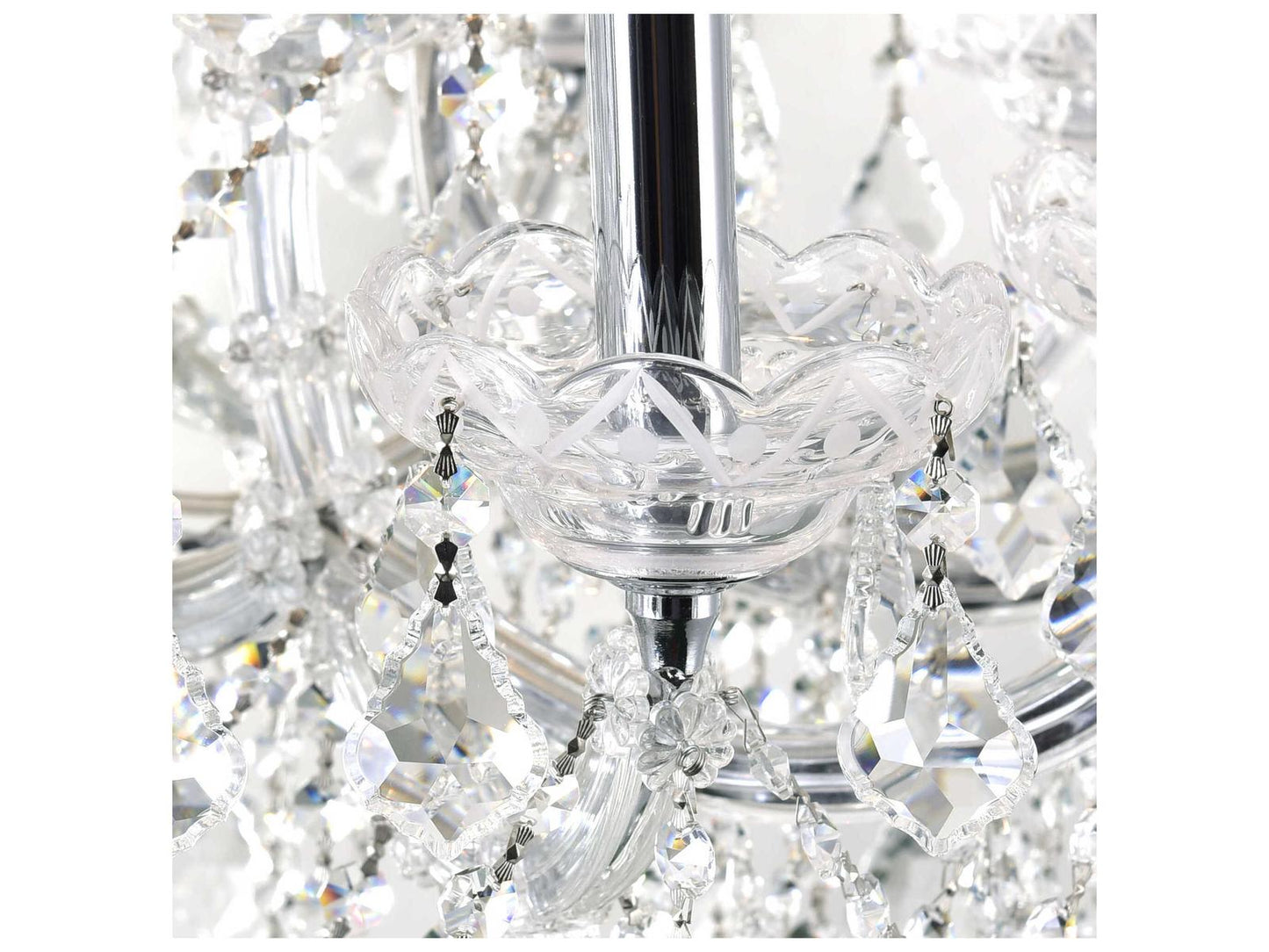 CWI Lighting 84-Light Maria Theresa Chandelier in Chrome with Clear Crystal