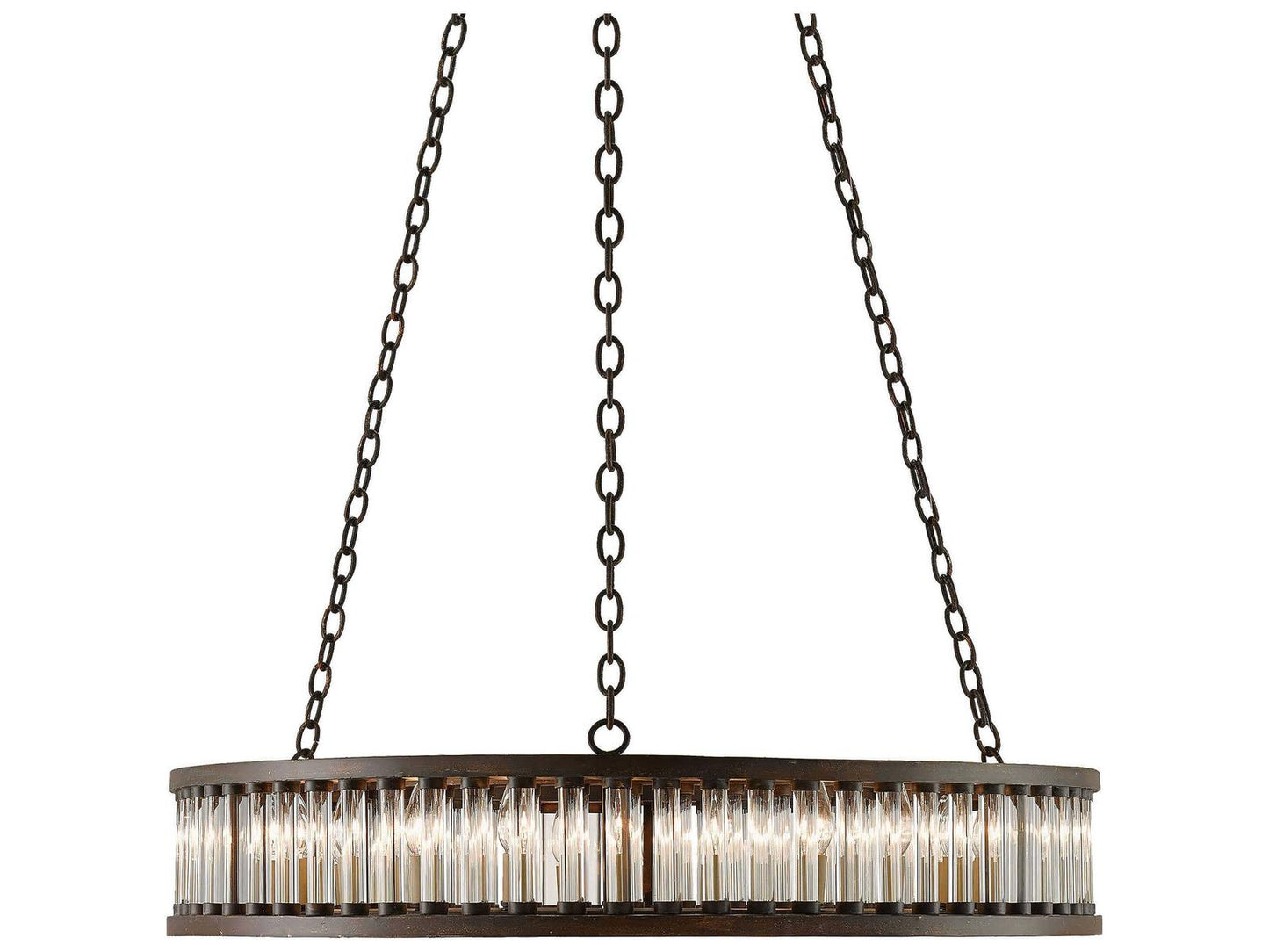 Currey & Company Currey and Company Elixir 24-Light Chandelier in Bronze Verdigris with Optic Crystal