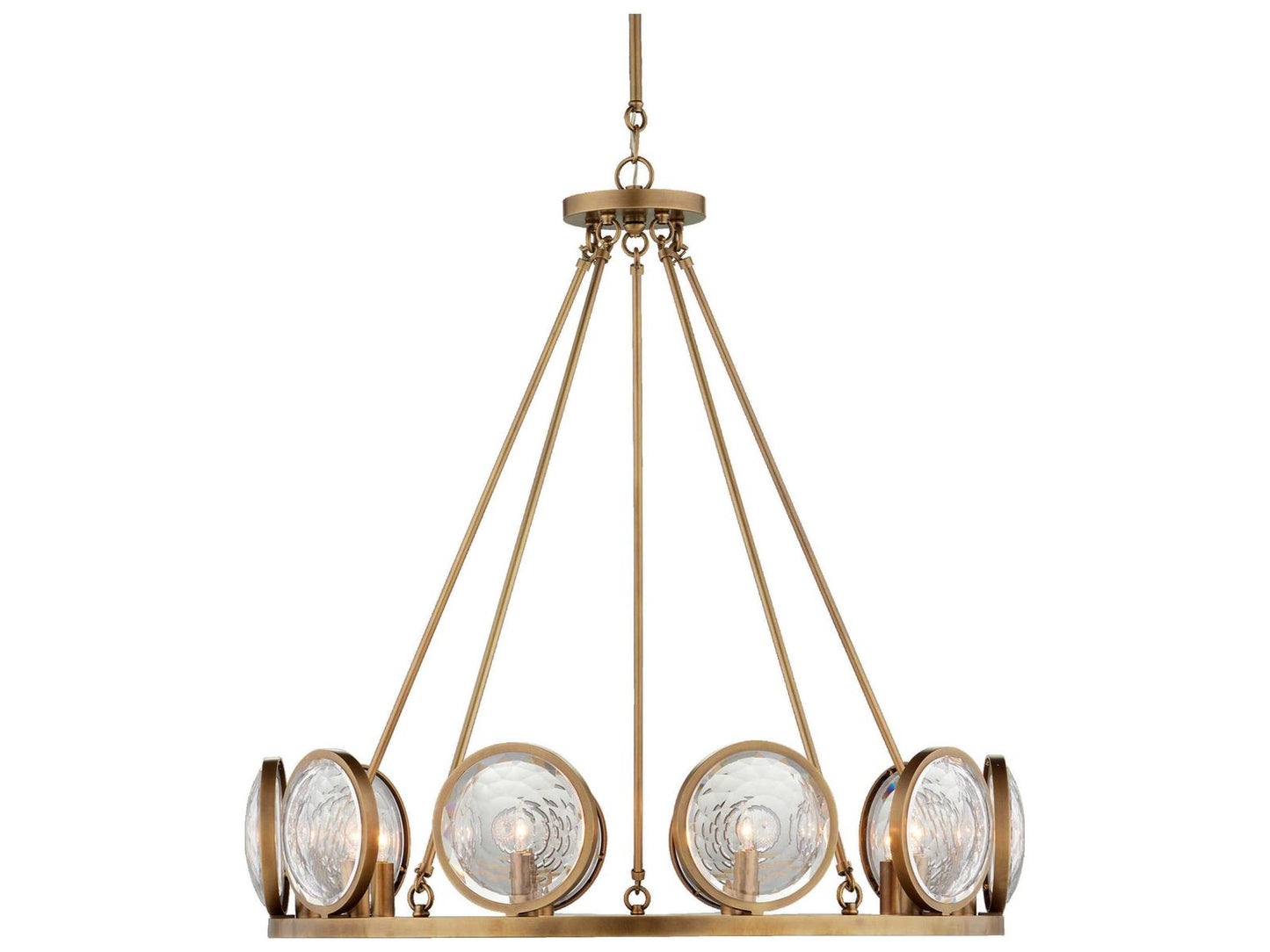 Currey & Company Currey and Company 10-Light MarjieScope Chandelier in Antique Brass