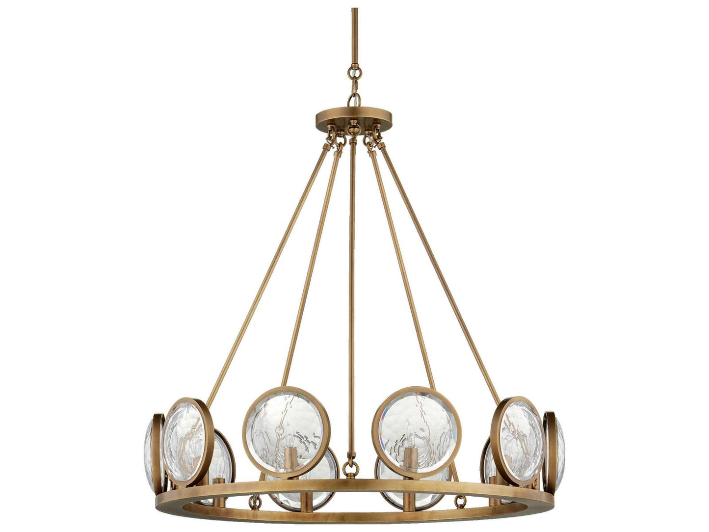 Currey & Company Currey and Company 10-Light MarjieScope Chandelier in Antique Brass