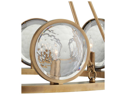 Currey & Company Currey and Company 10-Light MarjieScope Chandelier in Antique Brass