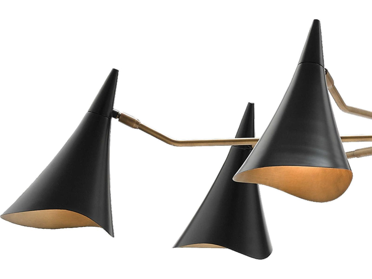 Currey & Company Currey and Company 6-Light Library Chandelier in Oil Rubbed Bronze and Antique Brass
