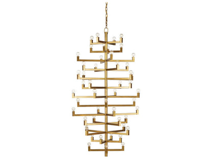 Currey & Company Currey and Company 52-Light Andre Grande Chandelier in Brass