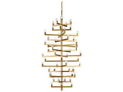 Currey & Company Currey and Company 52-Light Andre Grande Chandelier in Brass