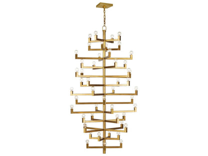 Currey & Company Currey and Company 52-Light Andre Grande Chandelier in Brass
