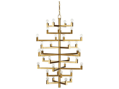 Currey & Company Currey and Company 36-Light Andre Chandelier in Brass Finish
