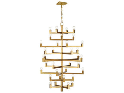 Currey & Company Currey and Company 36-Light Andre Chandelier in Brass Finish