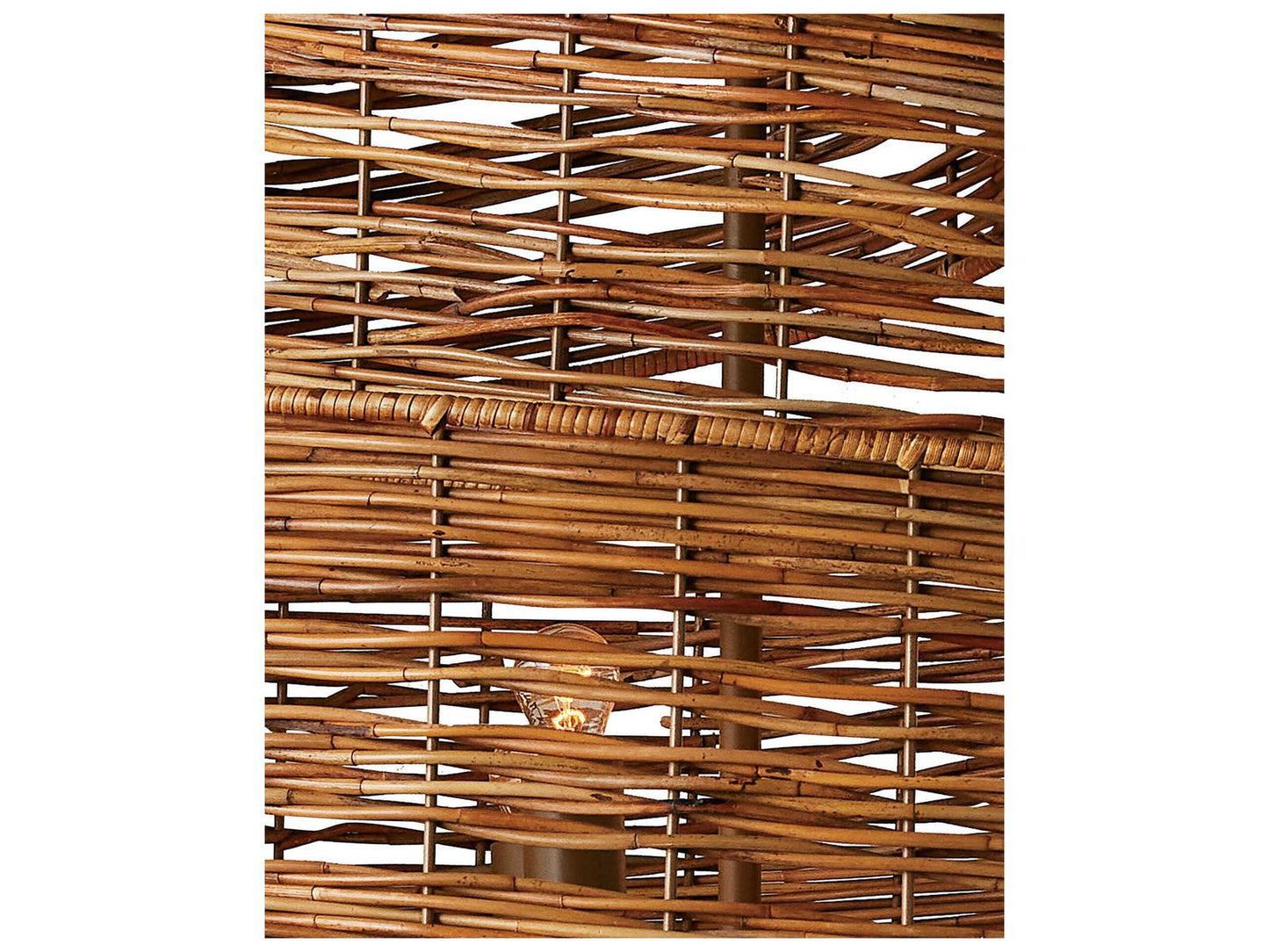 Currey & Company Currey and Company 5-Light Saisei Chandelier Khaki Natural Rattan