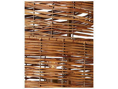 Currey & Company Currey and Company 5-Light Saisei Chandelier Khaki Natural Rattan