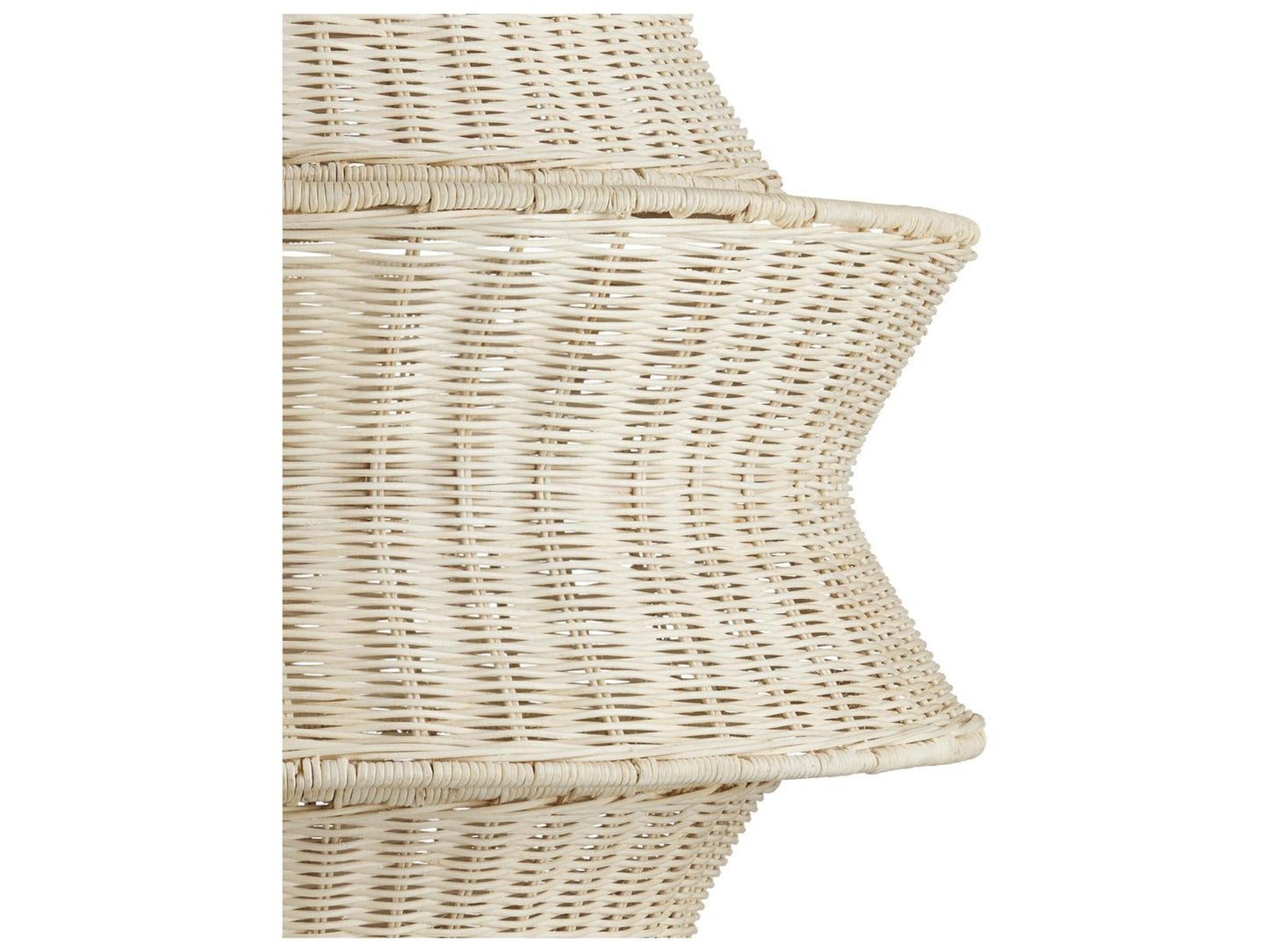 Currey & Company Currey and Company 9-Light Phebe Tiered Chandelier in Bleached Natural and Vanilla