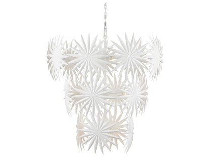 Currey & Company Currey and Company Bismarkia 13-Light Gesso White Chandelier